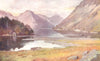 CUMBRIA. Lake district. Wastwater, from Strands 1908 old antique print picture