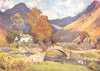 CUMBRIA. Lake district. Wastdalehead & Great Gable . Evening in autumn 1908