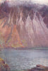 CUMBRIA. Lake district. Wastwater screes 1908 old antique print picture