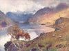CUMBRIA. Lake district. Crummock water and Buttermere 1908 old antique print