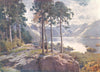 CUMBRIA. Lake district. Derwent Water, from Castle head a bright morning 1908