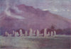 CUMBRIA. Lake district. Druid Circle, near Keswick moonlight 1908 old print