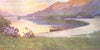 CUMBRIA. Lake district. Ullswater. The Silver Strand afterglow 1908 old print