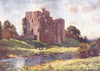 CUMBRIA. Lake district. Brougham Castle, Penrith 1908 old antique print