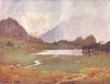 CUMBRIA. Lake district. A Sudden shower, Blea tarn 1908 old antique print