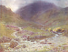 CUMBRIA. Lake district. Stepping-stones, far Easedale, Grasmere 1908 old print