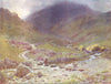 CUMBRIA. Lake district. Stepping-stones, far Easedale, Grasmere 1908 old print