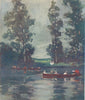 ARGENTINA. Boating on the Tigray, near Buenos Aires 1908 old antique print
