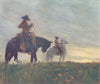 ARGENTINA. Gauchos after a long ride, Argentina 1908 old antique print picture