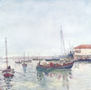 BRAZIL. Boats in the Port at Bahia 1908 old antique vintage print picture