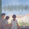 BRAZIL. A Window in Rio 1908 old antique vintage print picture