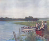 PARAGUAY. On the Banks of the Parana River 1908 old antique print picture