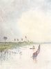 PARAGUAY. A Tropical scene on the Parana River 1908 old antique print picture