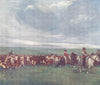 URUGUAY. Rounding up a Herd of Lemco cattle 1908 old antique print picture