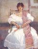 COLOMBIA. A Colombian Senorita 1908 old antique vintage print picture