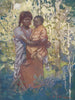 COLOMBIA. A Colombian Indian mother and child 1908 old antique print picture