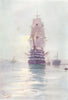 HAMPSHIRE. Portsmouth. H M S St Vincent 1908 old antique vintage print picture