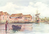 HAMPSHIRE. Fareham 1908 old antique vintage print picture