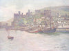 WALES. Conwy Castle and Quay-Noon 1905 old antique vintage print picture
