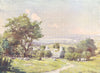 WALES. Distant View of Carnarvon Bay 1905 old antique vintage print picture