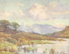 WALES. Snowdon from Capel Curig Lake-Summer Evening 1905 old antique print