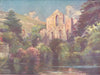 WALES. Valle Crucis Abbey 1905 old antique vintage print picture