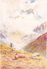 SWITZERLAND. Alpine Herdsman-The Piz Kesch in the distance 1917 old print