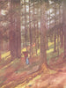 HAUTE-SAVOIE. In the Woods of Chamonix 1917 old antique vintage print picture