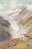 SWITZERLAND. The Palu Glacier 1917 old antique vintage print picture