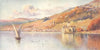 SWITZERLAND. Montreux and the Castle of Chillon, Autumn 1917 old antique print