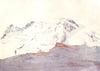 SWITZERLAND. The Breithorn from Schwarz see 1917 old antique print picture