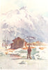 SWITZERLAND. A Corner of the Aigle Skating Rink 1917 old antique print picture