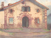 PYRÉNÉES-ATLANTIQUES. Basque country. A Basque Farmstead 1921 old print