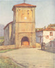 PYRÉNÉES-ATLANTIQUES. Basque country. Church at Ascain 1921 old print