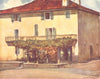 PYRÉNÉES-ATLANTIQUES. Basque country. A Basque Inn 1921 old print