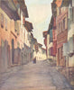 PYRÉNÉES-ATLANTIQUES. Street in old Town, St Jean-Pied-de-Port 1921 print