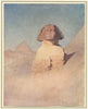 EGYPT. The Sphinx by Moonlight 1912 old antique vintage print picture