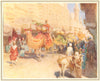 EGYPT. An Arab wedding procession 1912 old antique vintage print picture