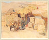 EGYPT. A Theban Homestead 1912 old antique vintage print picture
