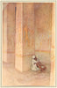EGYPT. The Birth Colonnade in the Temple of Hatshepsu 1912 old antique print