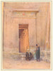 EGYPT. Doorway in the temple of Isis 1912 old antique vintage print picture