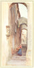 ITALY. Street in Cervo San Bartolomeo 1912 old antique vintage print picture