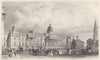 LONDON. THE NEW NATIONAL GALLERY 1835 old antique vintage print picture