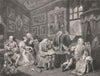MARRIAGE A-LA-MODE. THE CONTRACT. Hogarth 1835 old antique print picture