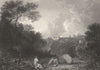 MAECENAS' VILLA AT TIVOLI. Wilson 1835 old antique vintage print picture
