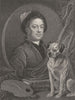 WILLIAM HOGARTH. from an original picture painted by himself 1835 old print
