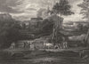 THE RETURN OF THE ARK. Sebastian Bourdon 1835 old antique print picture