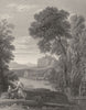 THE ANNUNCIATION. Claude Lorraine 1835 old antique vintage print picture