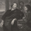 PORTRAIT OF RUBENS. Vandyck 1835 old antique vintage print picture