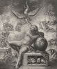 THE DREAM OF HUMAN LIFE. Michael Angelo Buonarotti 1835 old antique print